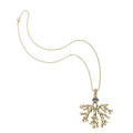Strong Embellished Coral Pendant 16-18" Classic Rolo