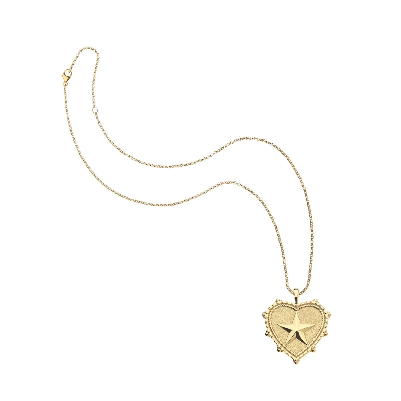 Texas Heart Pendant 16-18" Classic Rolo