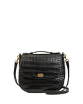 Turnlock Louis With Top Handle Black Croco