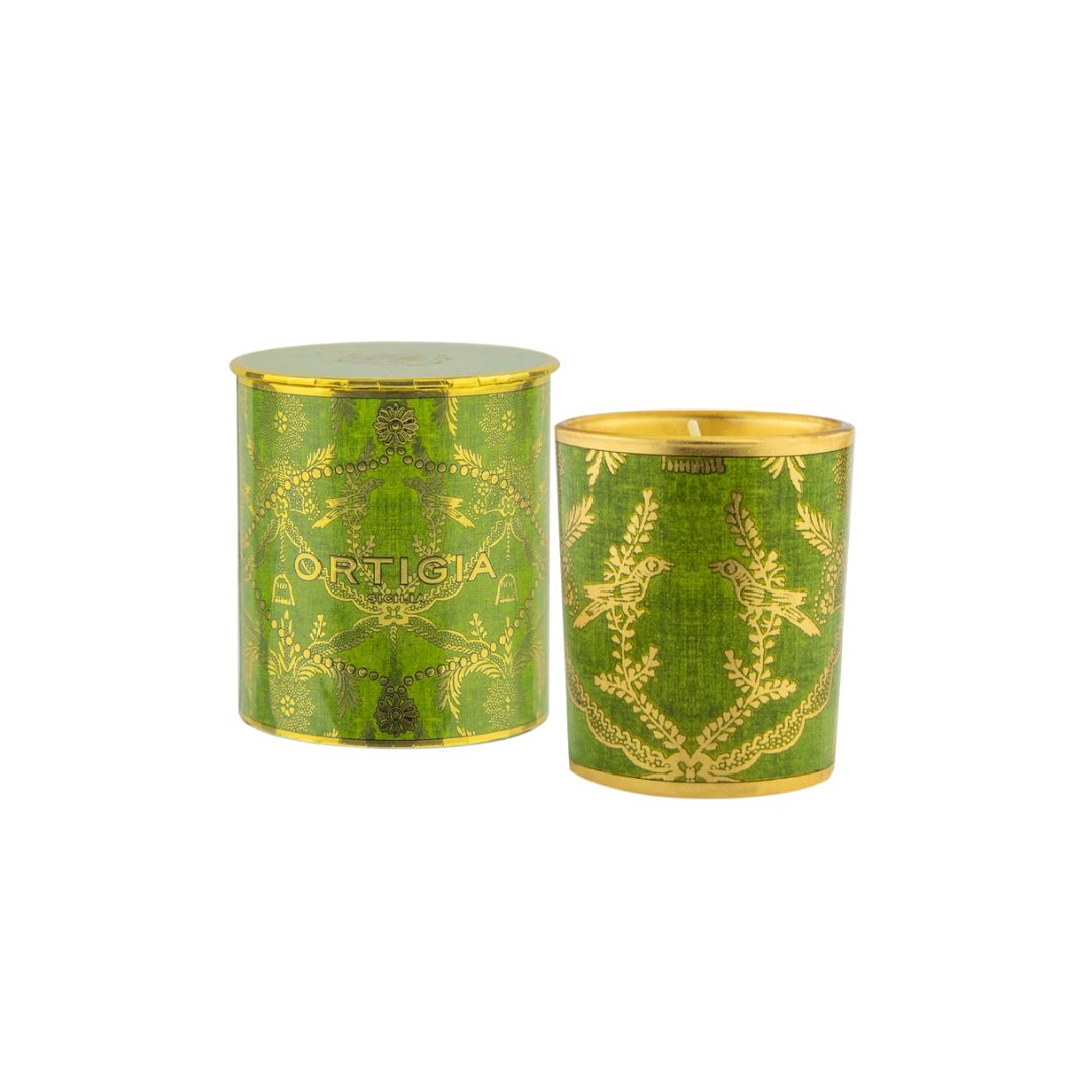 Small Lime di Sicilia Decorated Candle