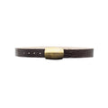 Milou Belt Chocolate Croc Embossed