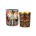 Medium Ambra Nera Decorated Candle