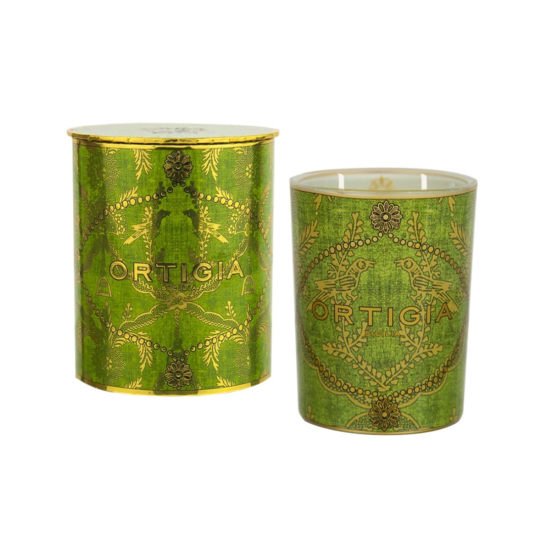 Medium Lime di Sicilia Decorated Candle