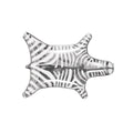 Zebra Stacking Dish Silver