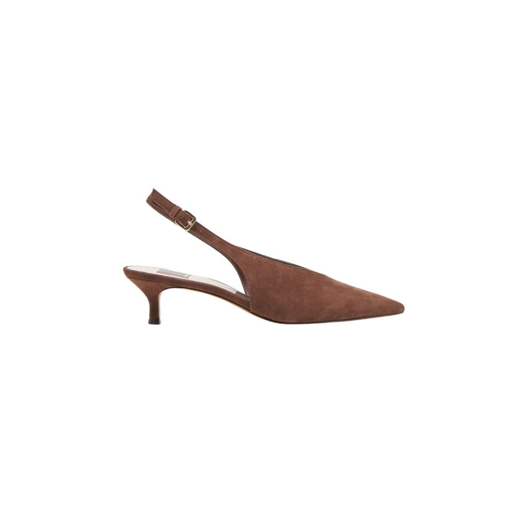 Alenna Heels Dark Brown Suede
