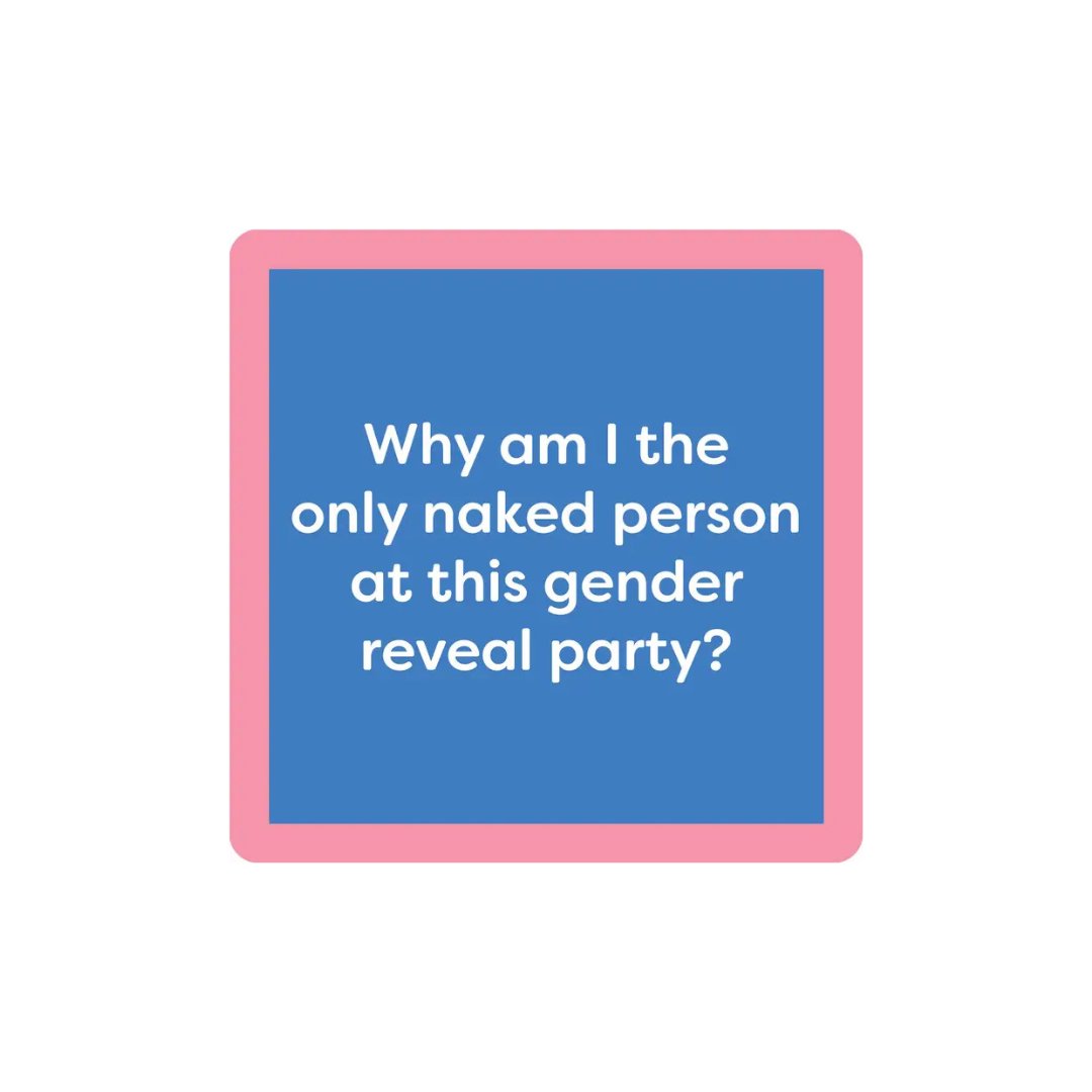 Gender Reveal Coaster