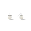 Classic Silver Medium Pebble Pearls White