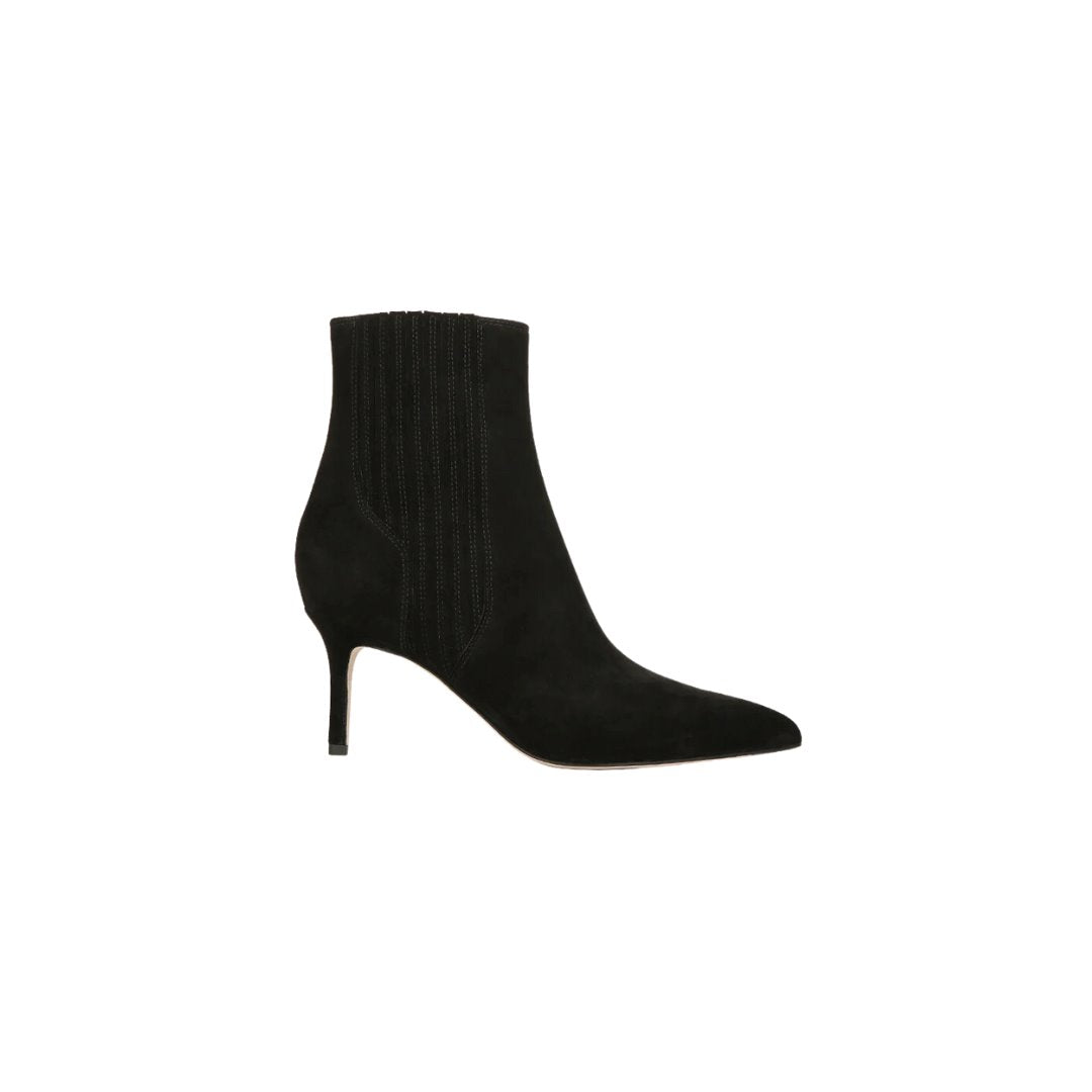 Lisa Mid-Heel Ankle Boot Black