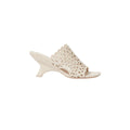 Shadow Mule Laser Cut Sandal Cream