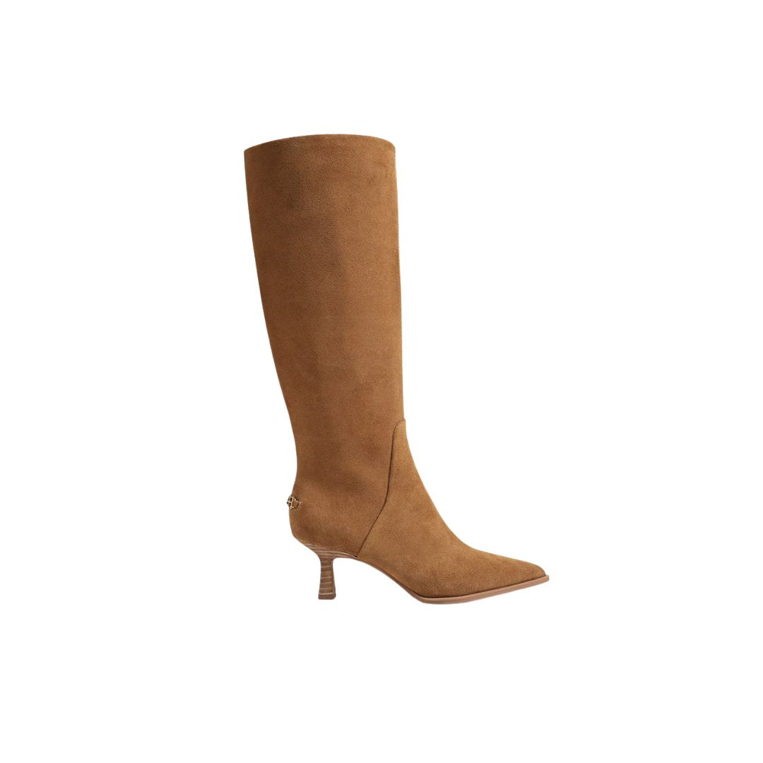 Yulia Knee High Boot Spiced Nutmeg Suede