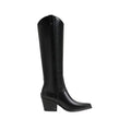 Wyatt Knee High Boot Black Leather