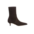 Lisa Stretch Kitten-Heel Ankle Boot Espresso