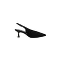 Fawn Slingback Pump Black Suede