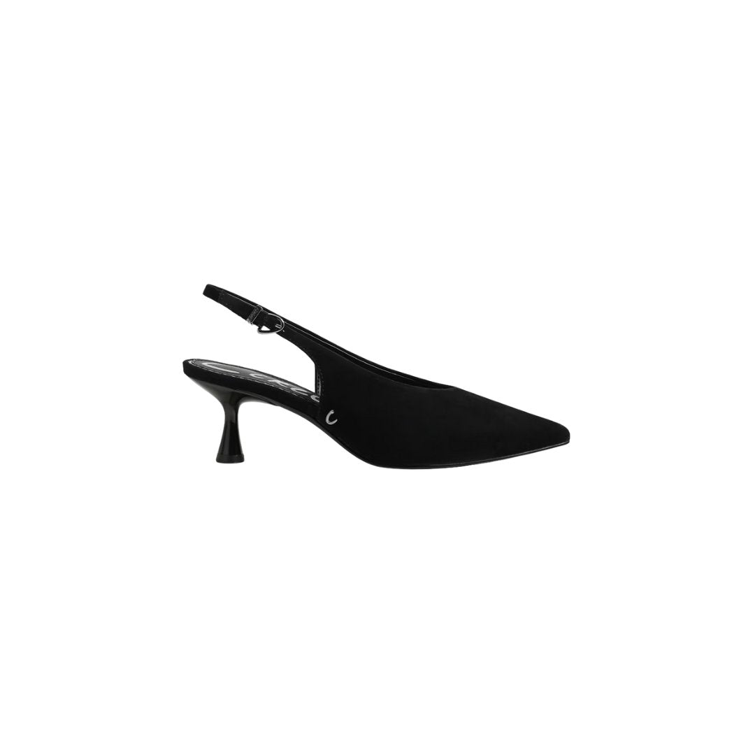 Fawn Slingback Pump Black Suede