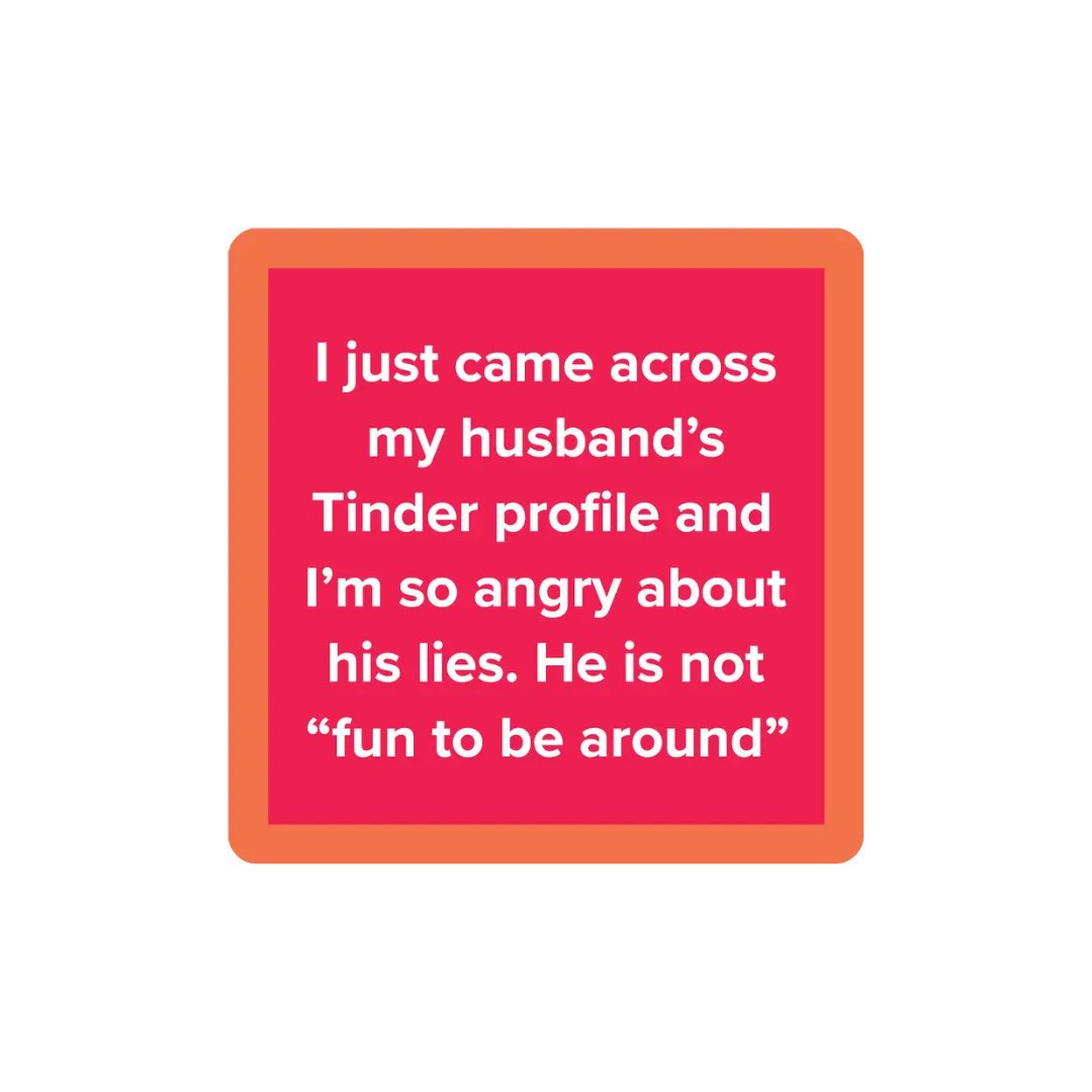 Tinder Coaster