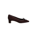Rinda Pointed Toe Ballet Heel Chocolate Suede