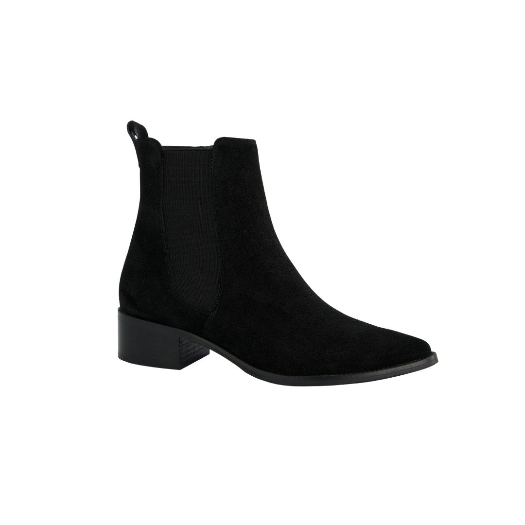 Celina Black Soft Suede