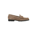 Penny Lug Suede Loafer Bark
