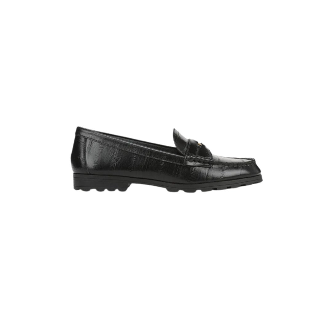 Penny Lug Loafer Black