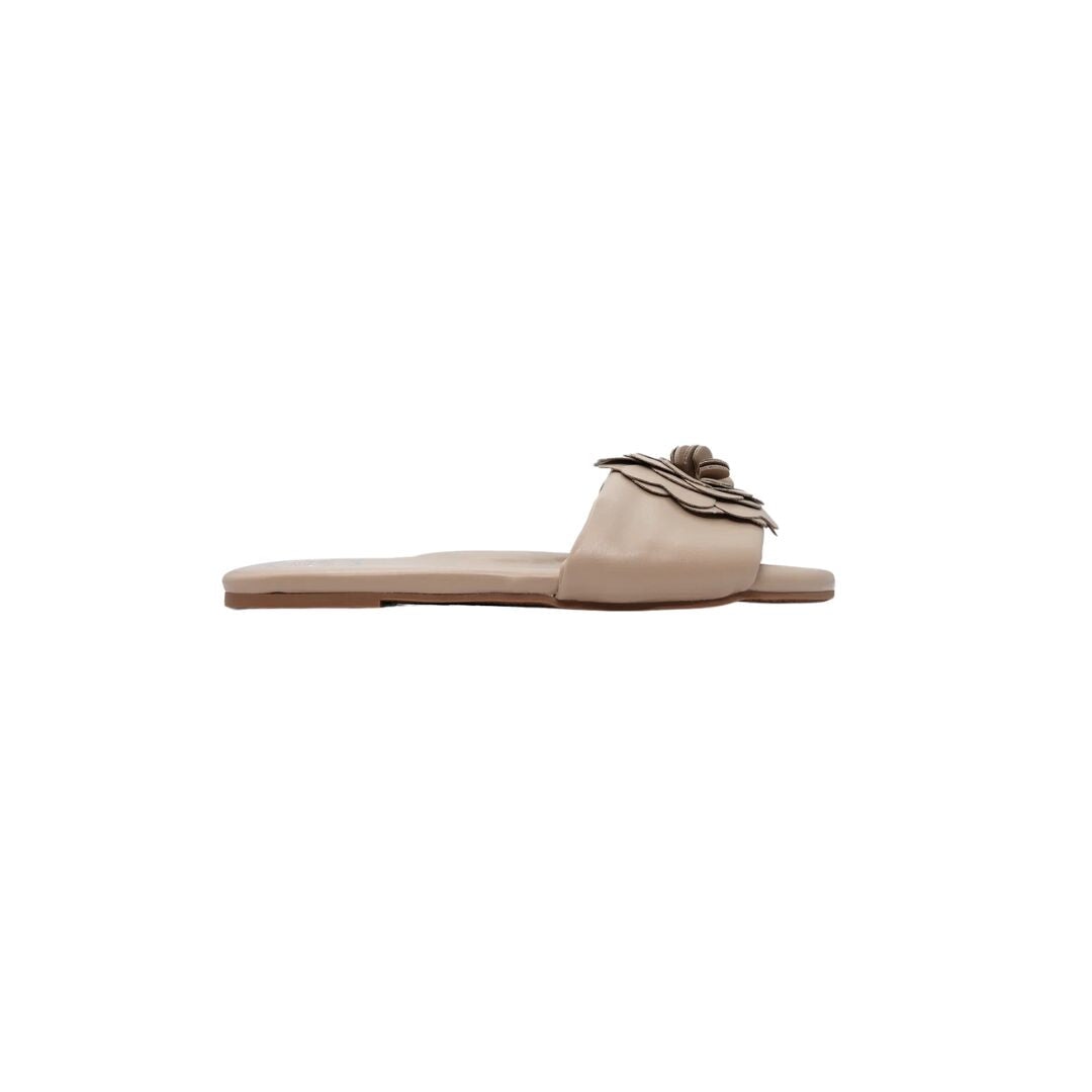 Dahlie Petal Slide Sandal Bistro