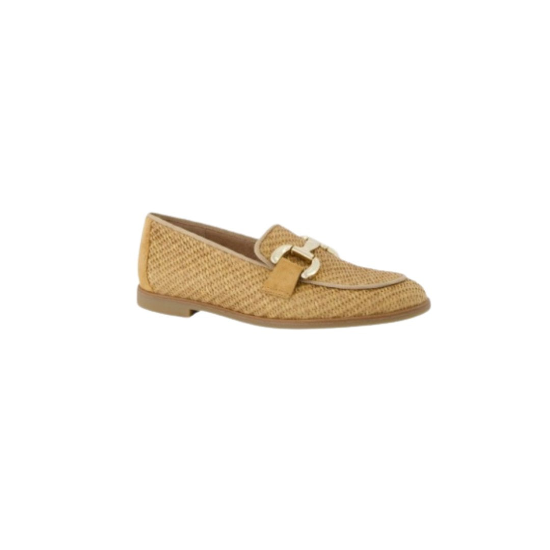 Ariana Camel Suede Raffia