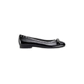Chrissy Flat Black Crinkled Patent