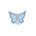 Mini Butterfly Clip Baby Blue Rhinestones
