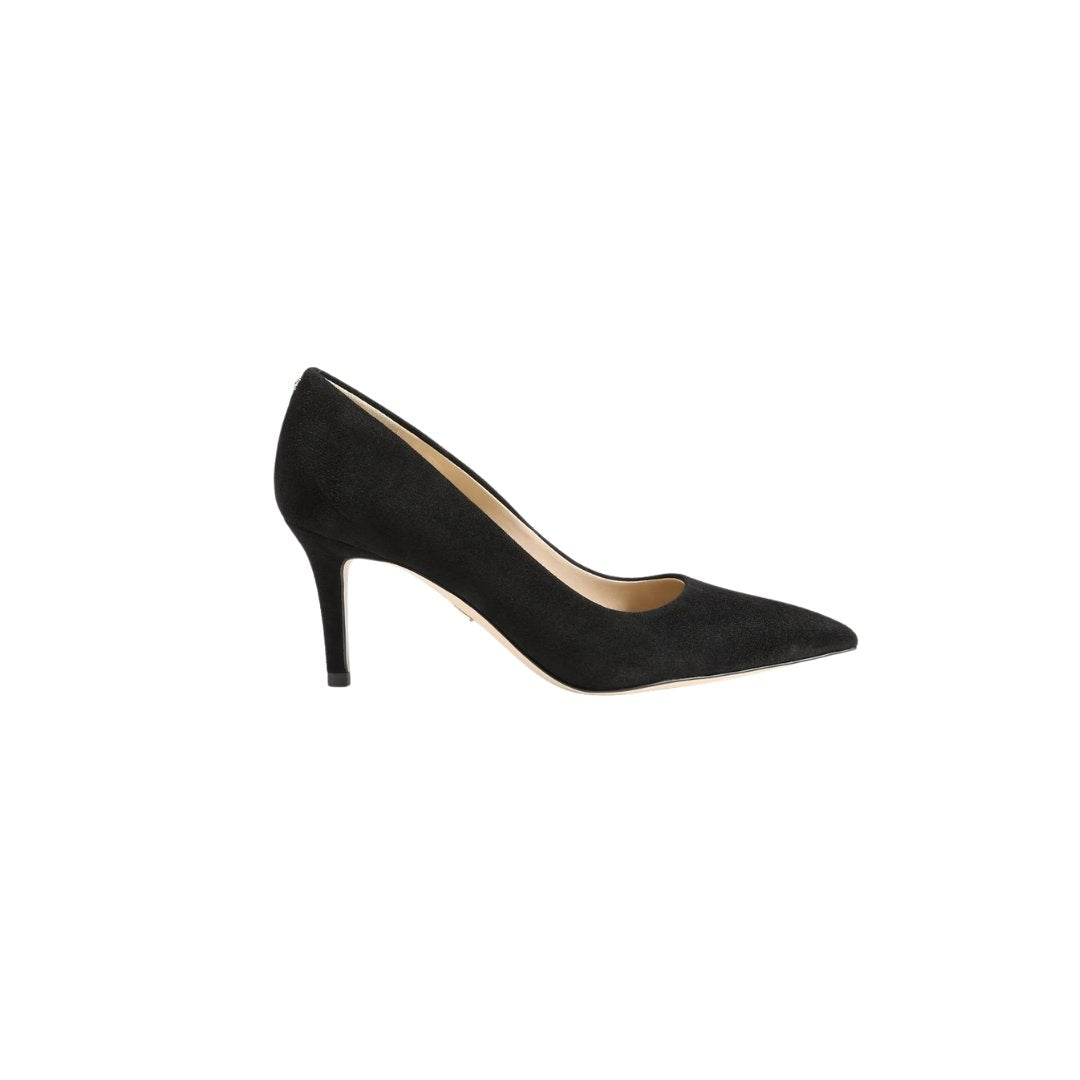 Vienna Pointed Toe Pump Black Suede