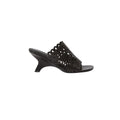 Shadow Mule Laser Cut Sandal Black