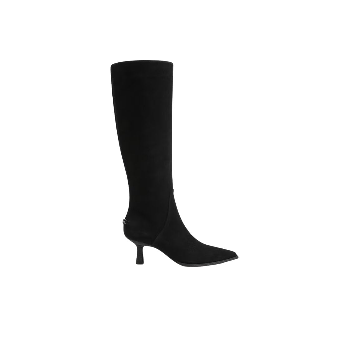 Yulia Knee High Boot Black Suede
