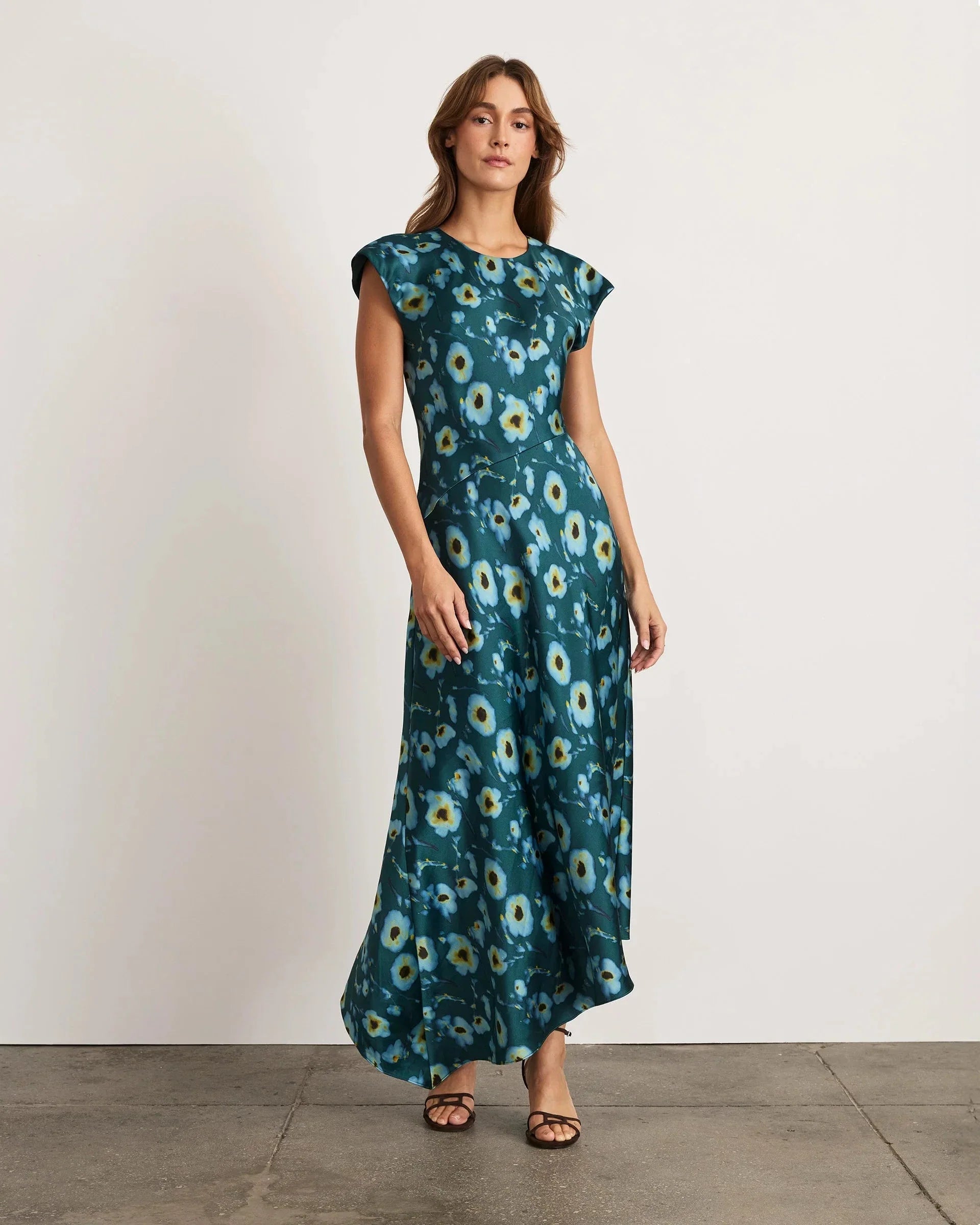 Violeta Dress Emerald Multi