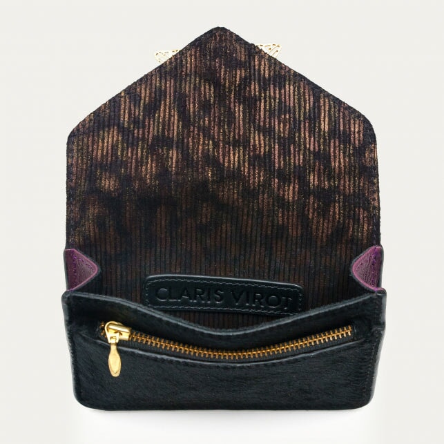 Astrakan Black Leather Card Holder Alex
