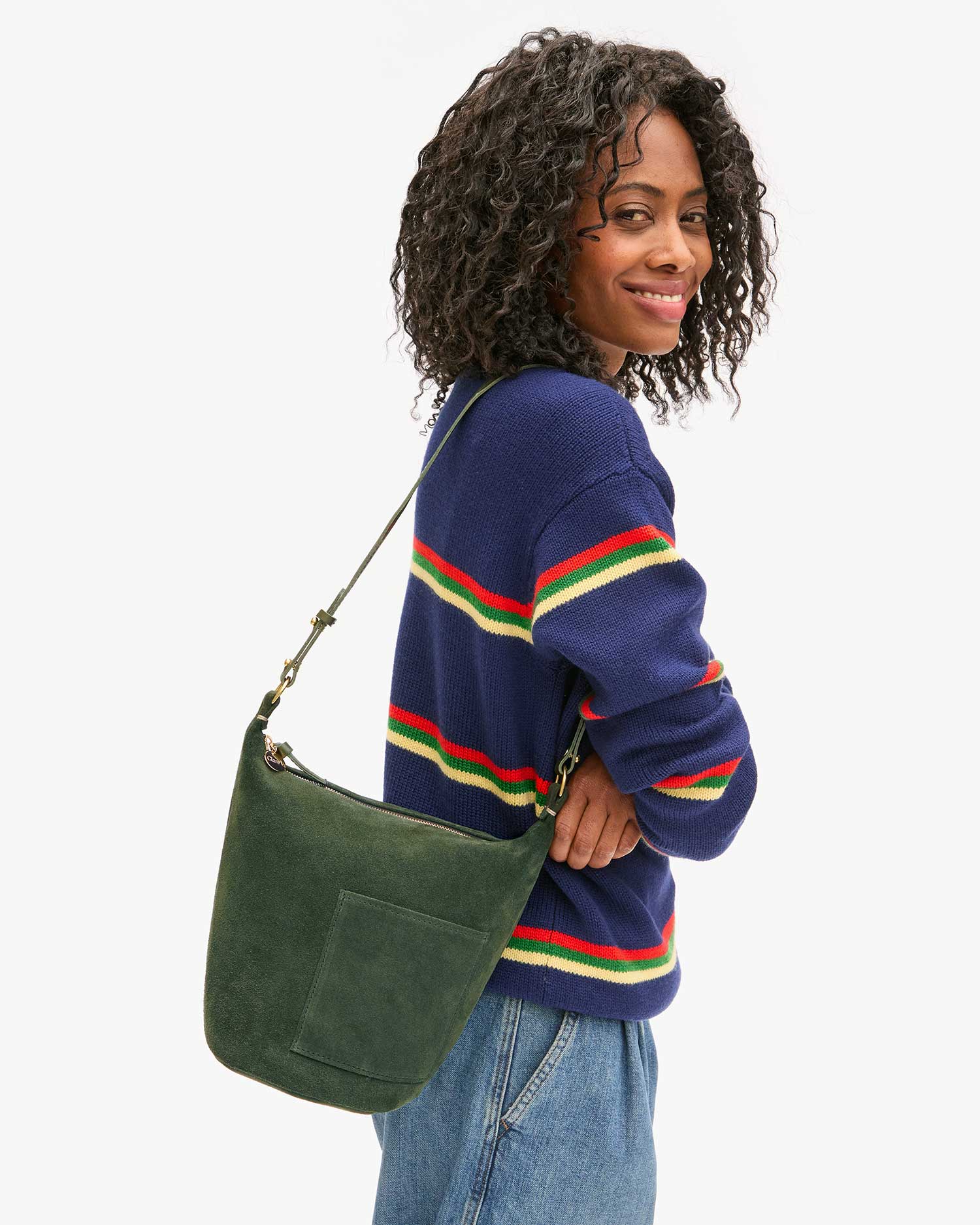 Petite Jeanne Loden Suede