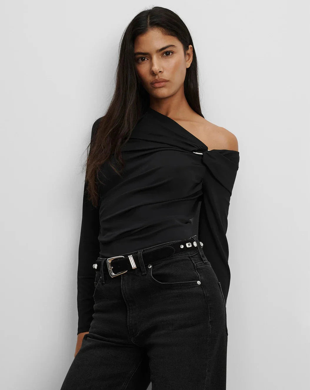 Lozea Off-The-Shoulder Top Black