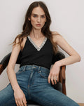Ayres Embellished Tank Top Black