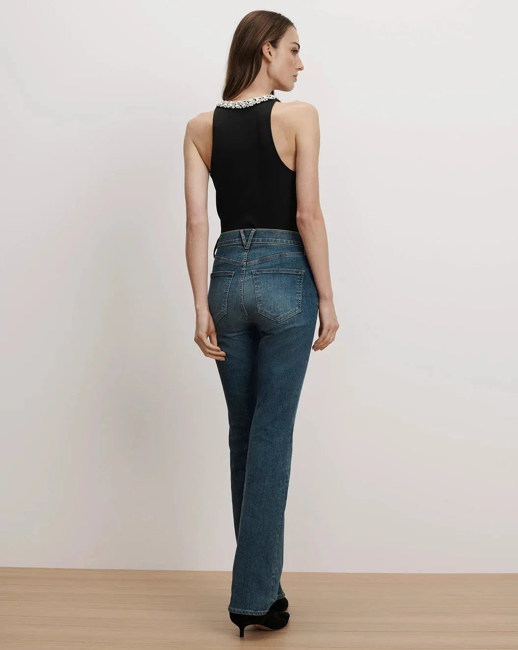 Ayres Embellished Tank Top Black