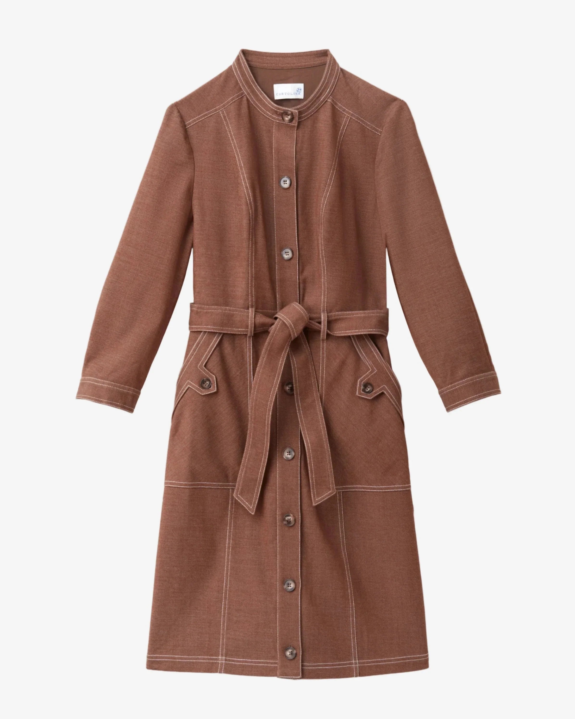 Harris Midi Dress Mocha