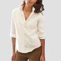 Barry Famous Denim Tailored Button Up Vintage White