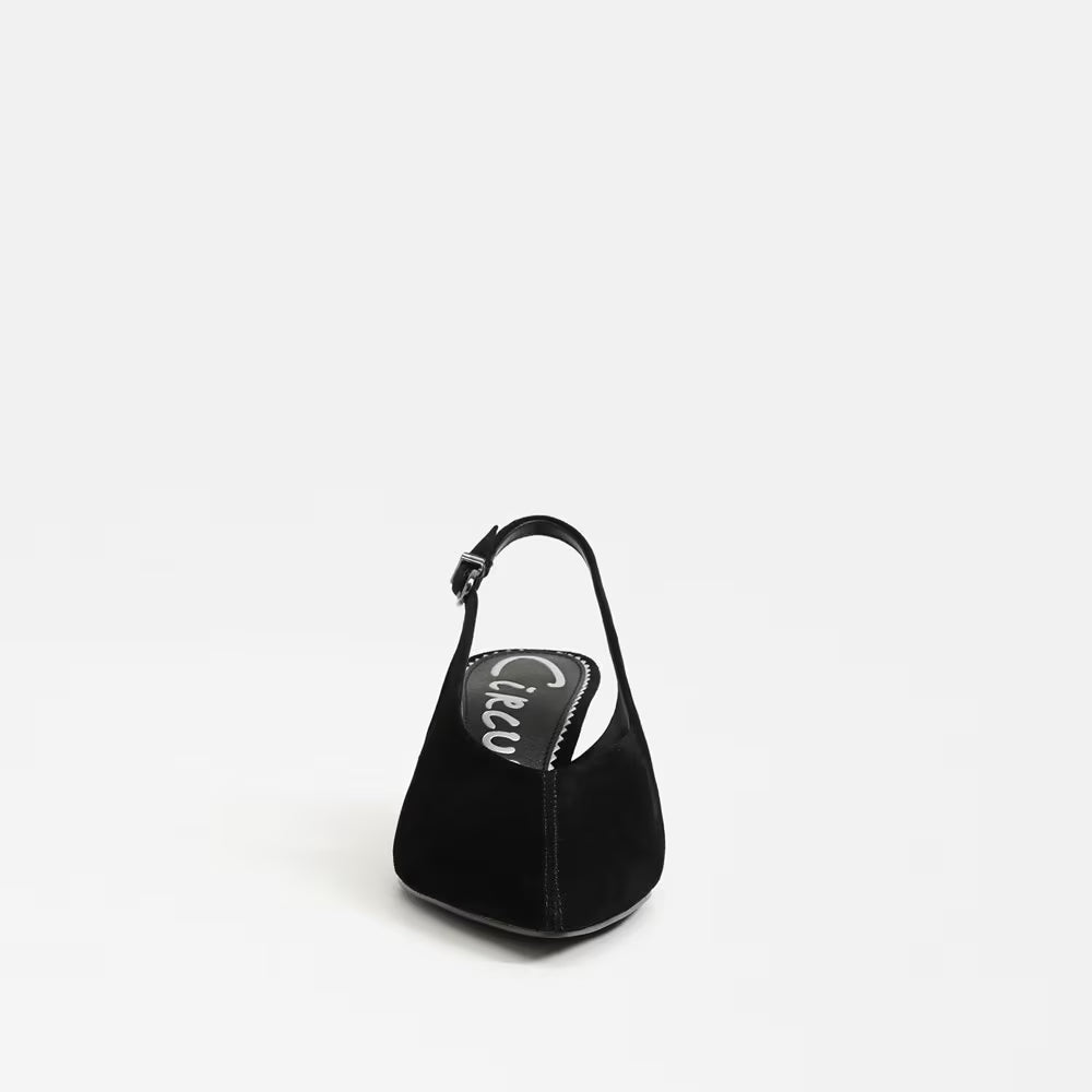 Fawn Slingback Pump Black Suede