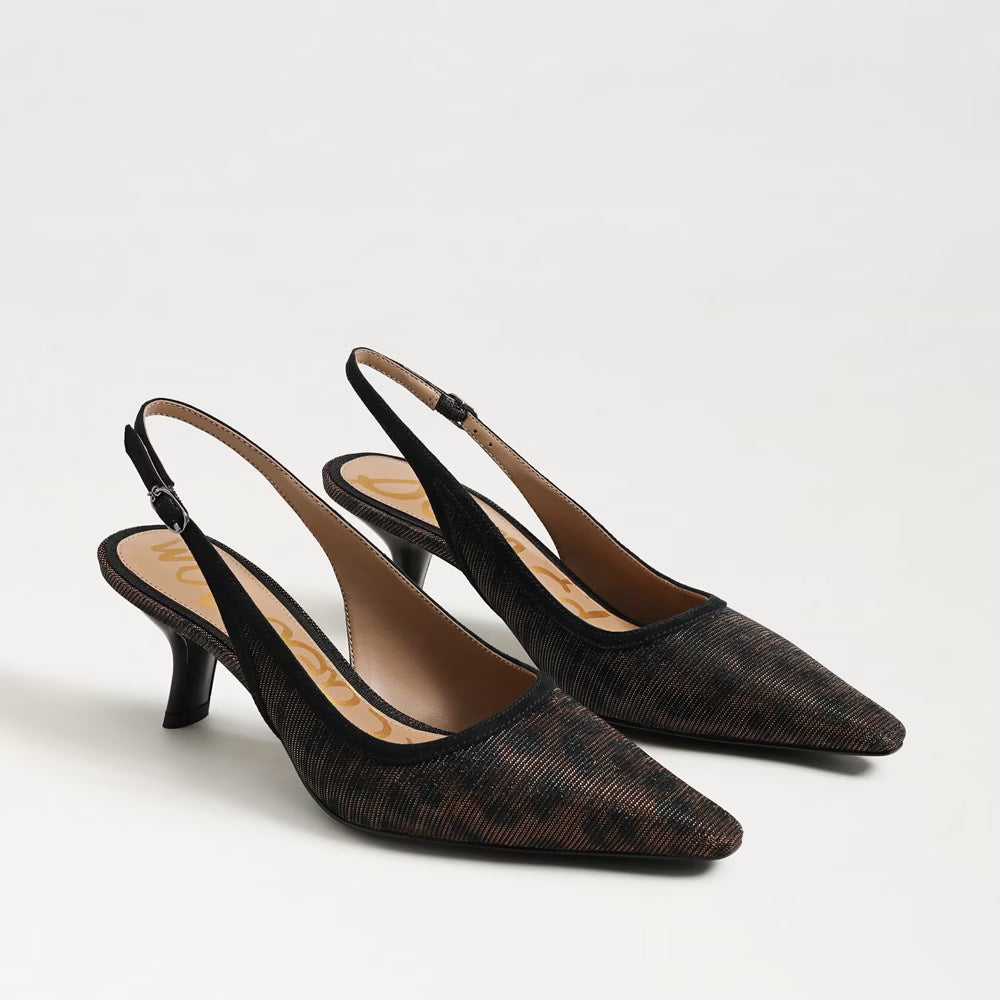 Bianka Slingback Pump Gilded Leopard Print