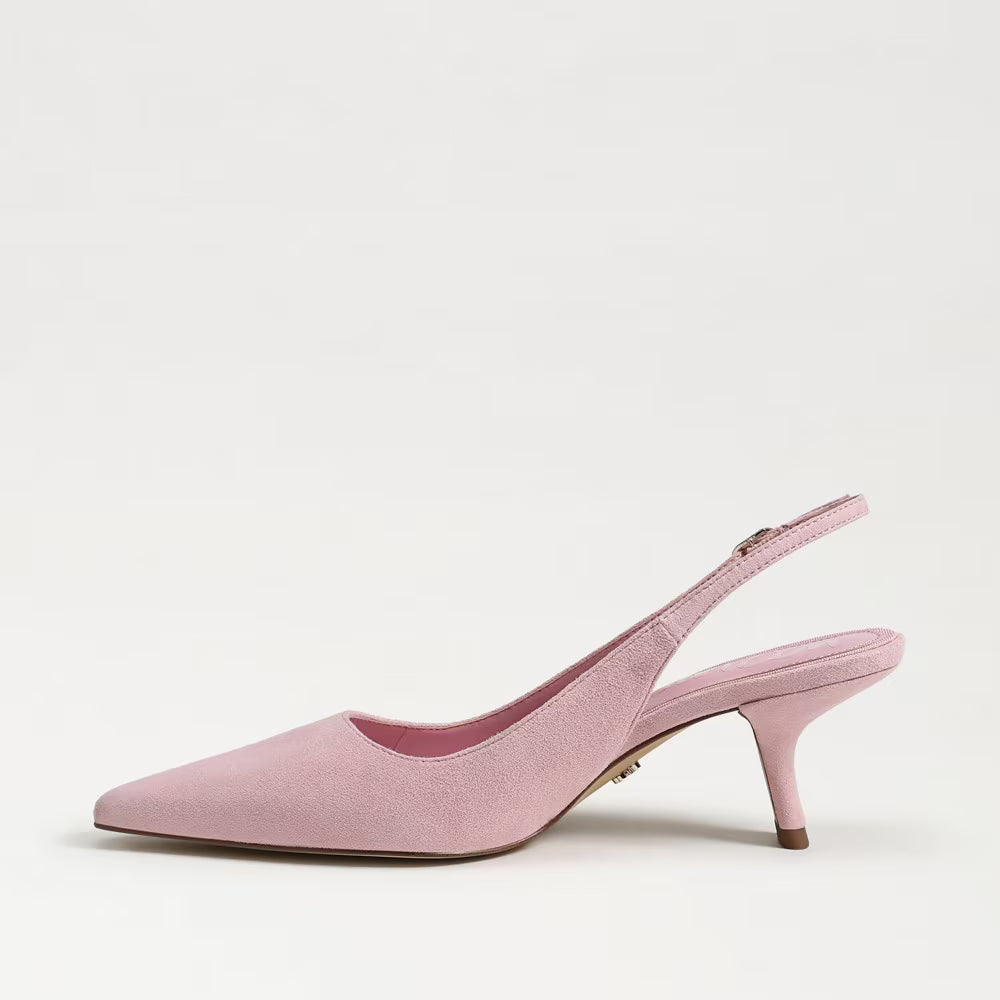 Bianka Slingback Pump Primrose Pink Suede