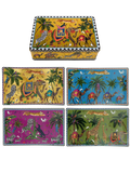Tin 4 Glass Plates Flying Tiger