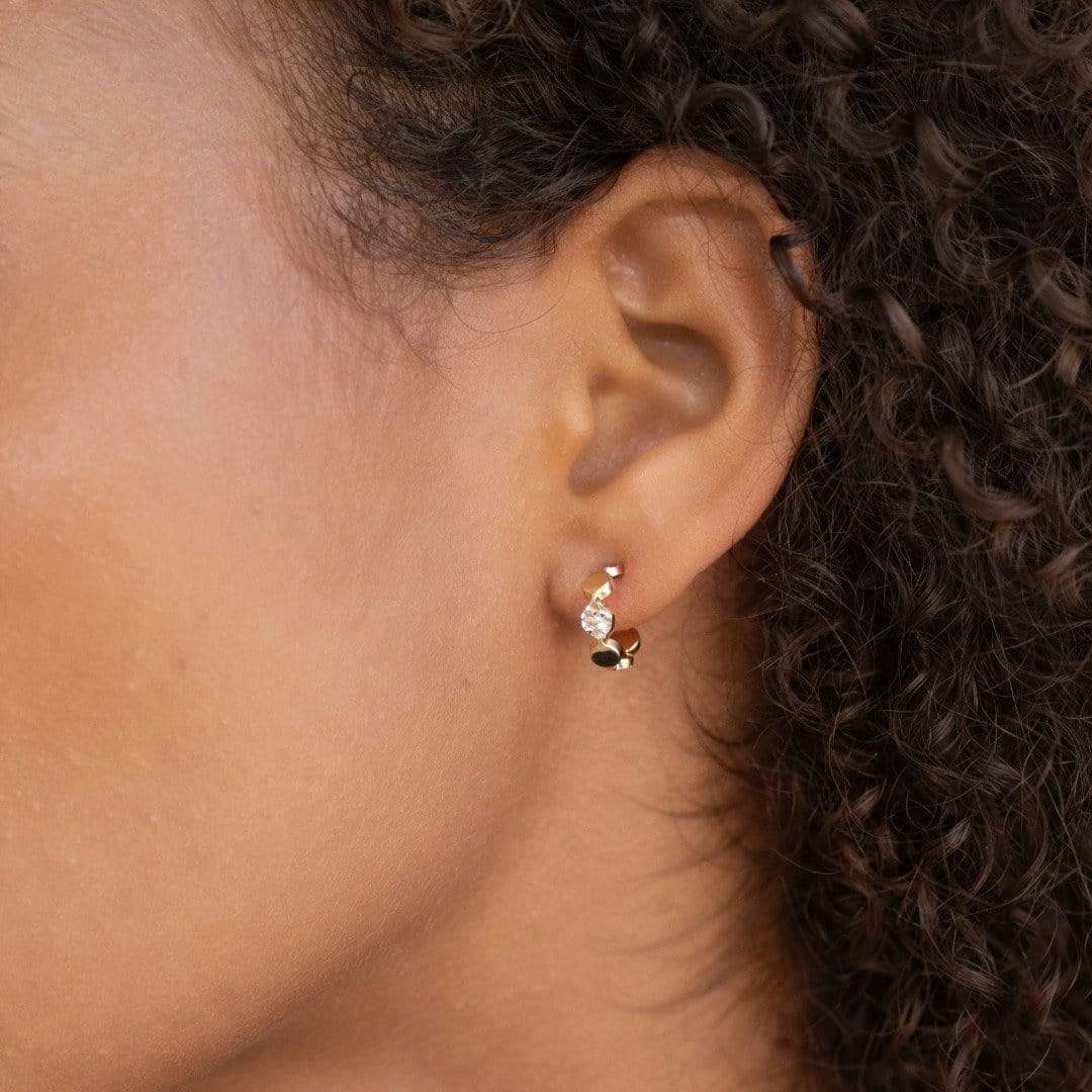 Bea 1/2" Hoops Two Tone