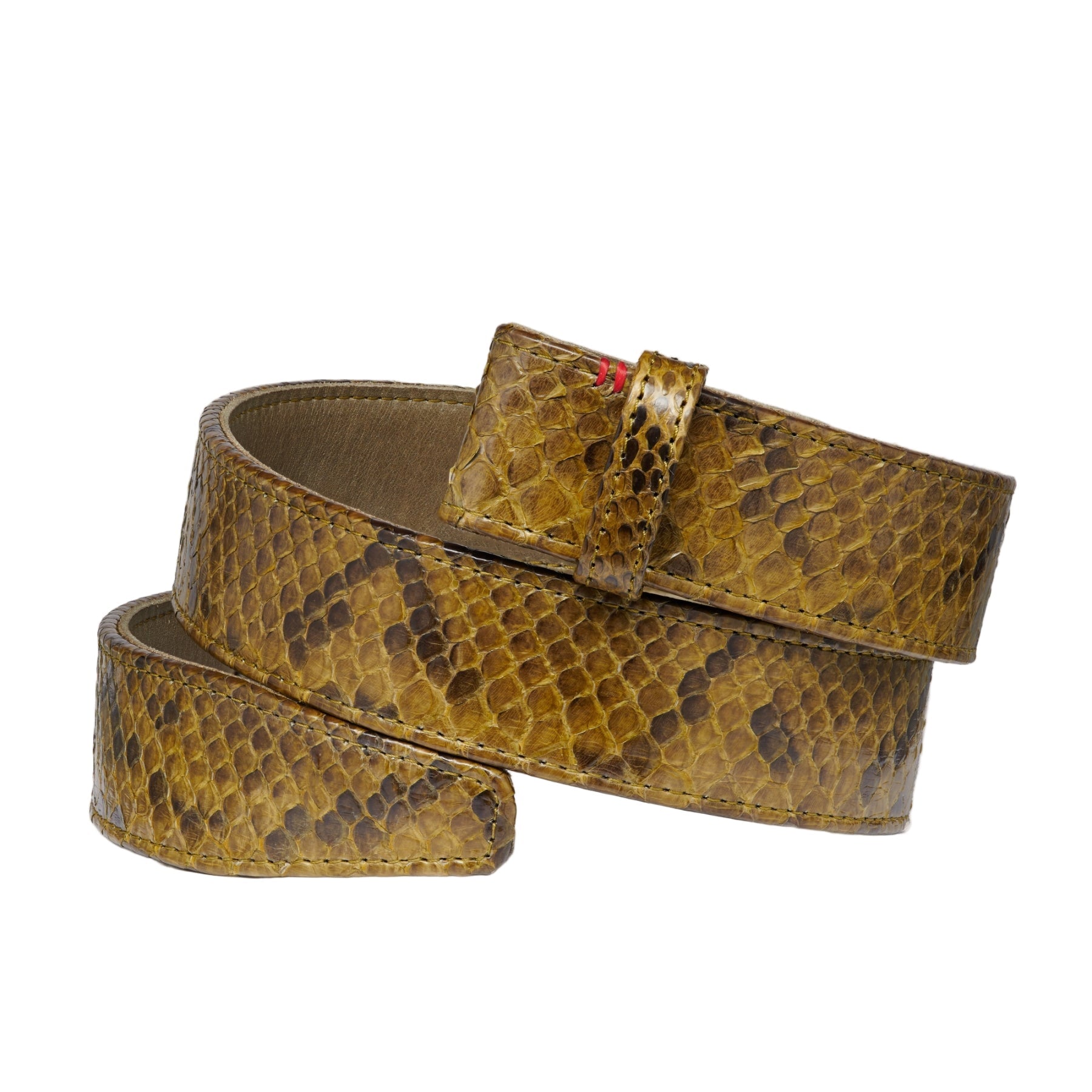 Python Belt Dark Khaki