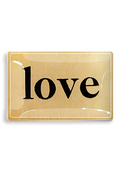 Love Typeface Medium Glass Tray