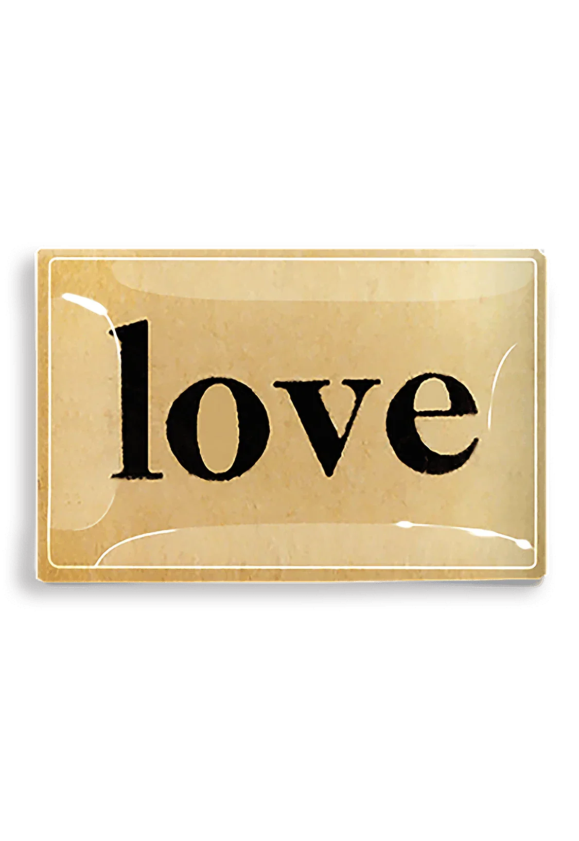 Love Typeface Medium Glass Tray