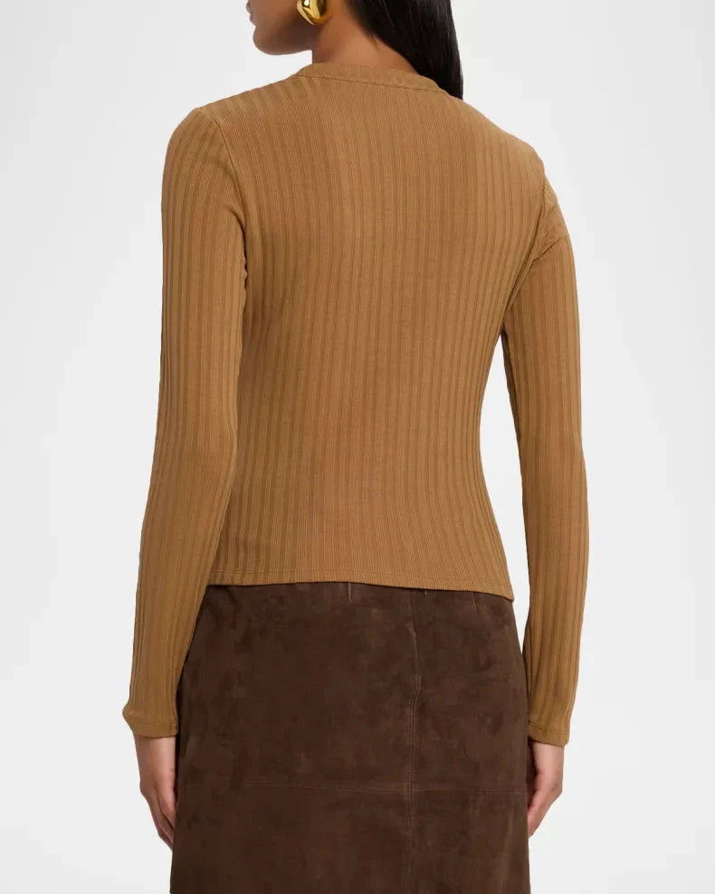 Jocelyn Henley Shirt Dark Acorn