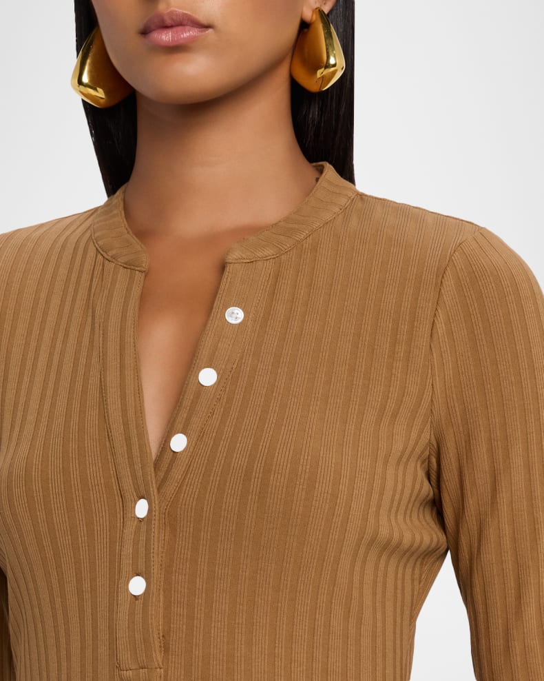 Jocelyn Henley Shirt Dark Acorn