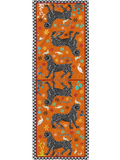 Ocelot Silk Scarf Arancia
