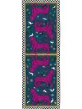 Ocelot Silk Scarf Blu Petrolio